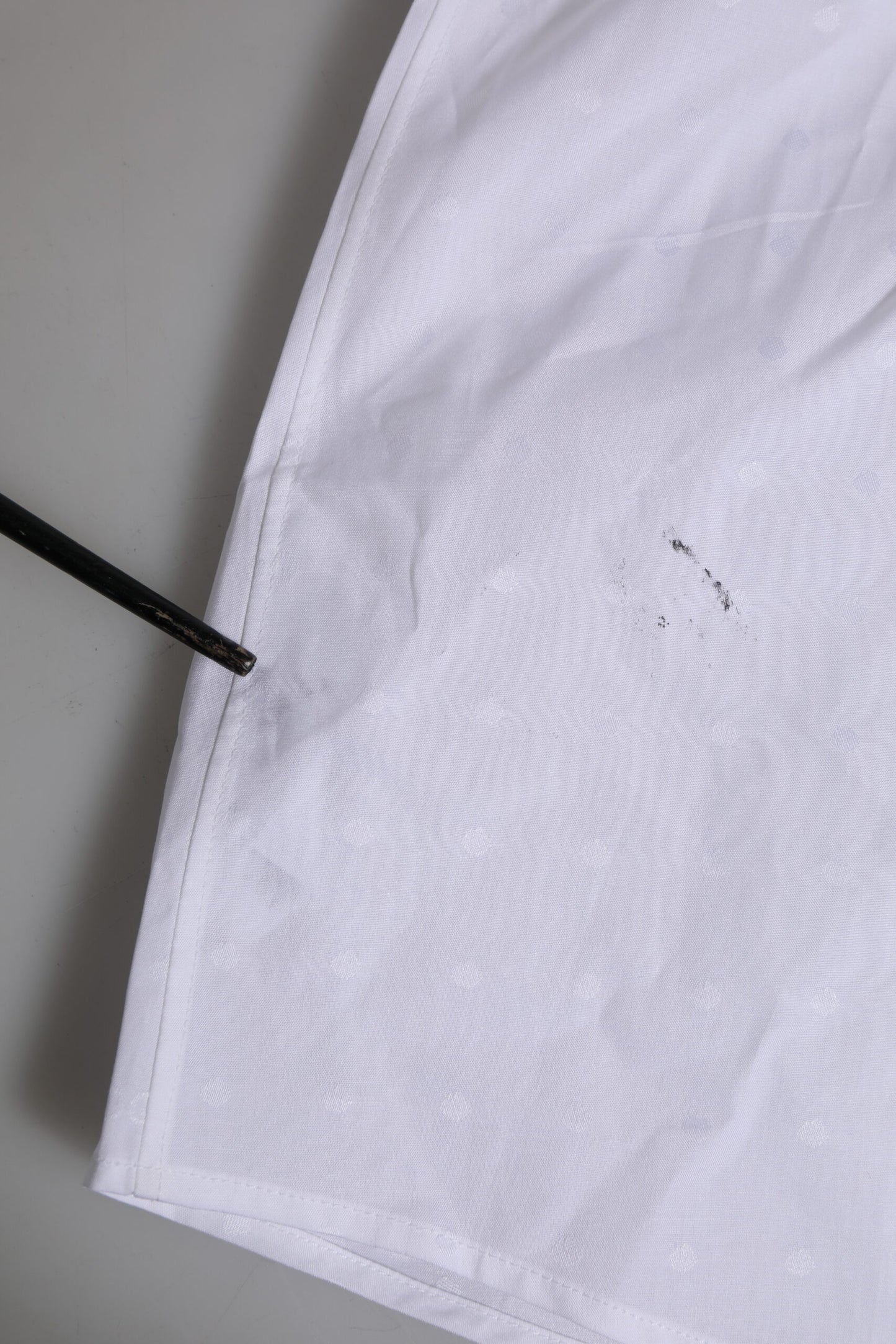 Dolce &amp; Gabbana – Weißes, langärmliges, formelles Hemd aus Baumwolle in GOLD