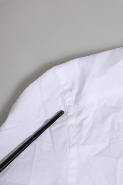 Dolce &amp; Gabbana – Weißes, langärmliges, formelles Hemd aus Baumwolle in GOLD