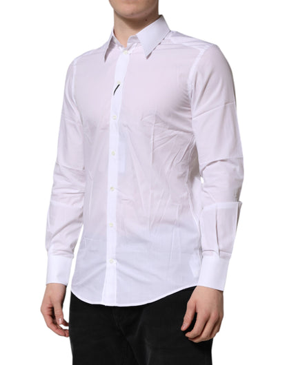 Dolce &amp; Gabbana – Weißes MARTINI-Hemd mit langen Ärmeln