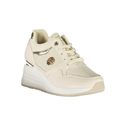 Laura Biagiotti Beige Synthetik Damen Sneaker