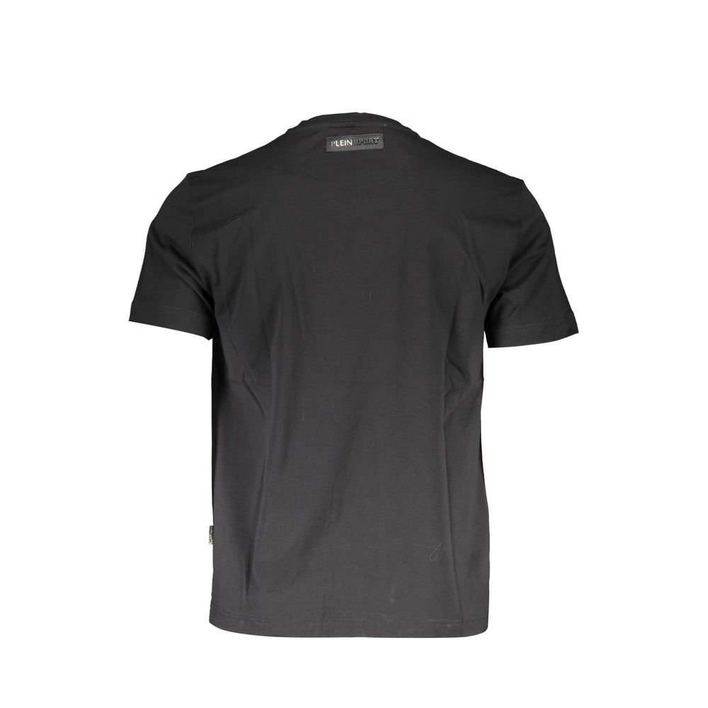 Plein Sport Schwarzes Baumwoll-T-Shirt für Herren
