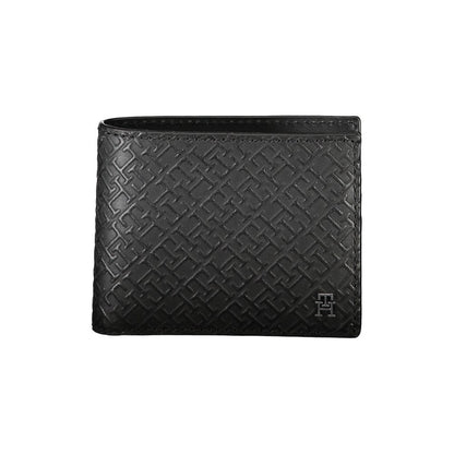 Tommy Hilfiger – Elegante Doppelkarten-Geldbörse aus Leder mit Kontrastdetails
