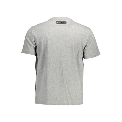 Plein Sport Graues Baumwoll-T-Shirt für Herren