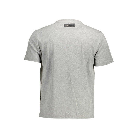 Plein Sport Graues Baumwoll-T-Shirt für Herren