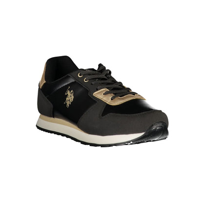US POLO ASSN. Schwarzer Polyester-Sneaker