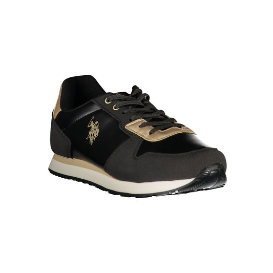 US POLO ASSN. Schwarzer Polyester-Sneaker