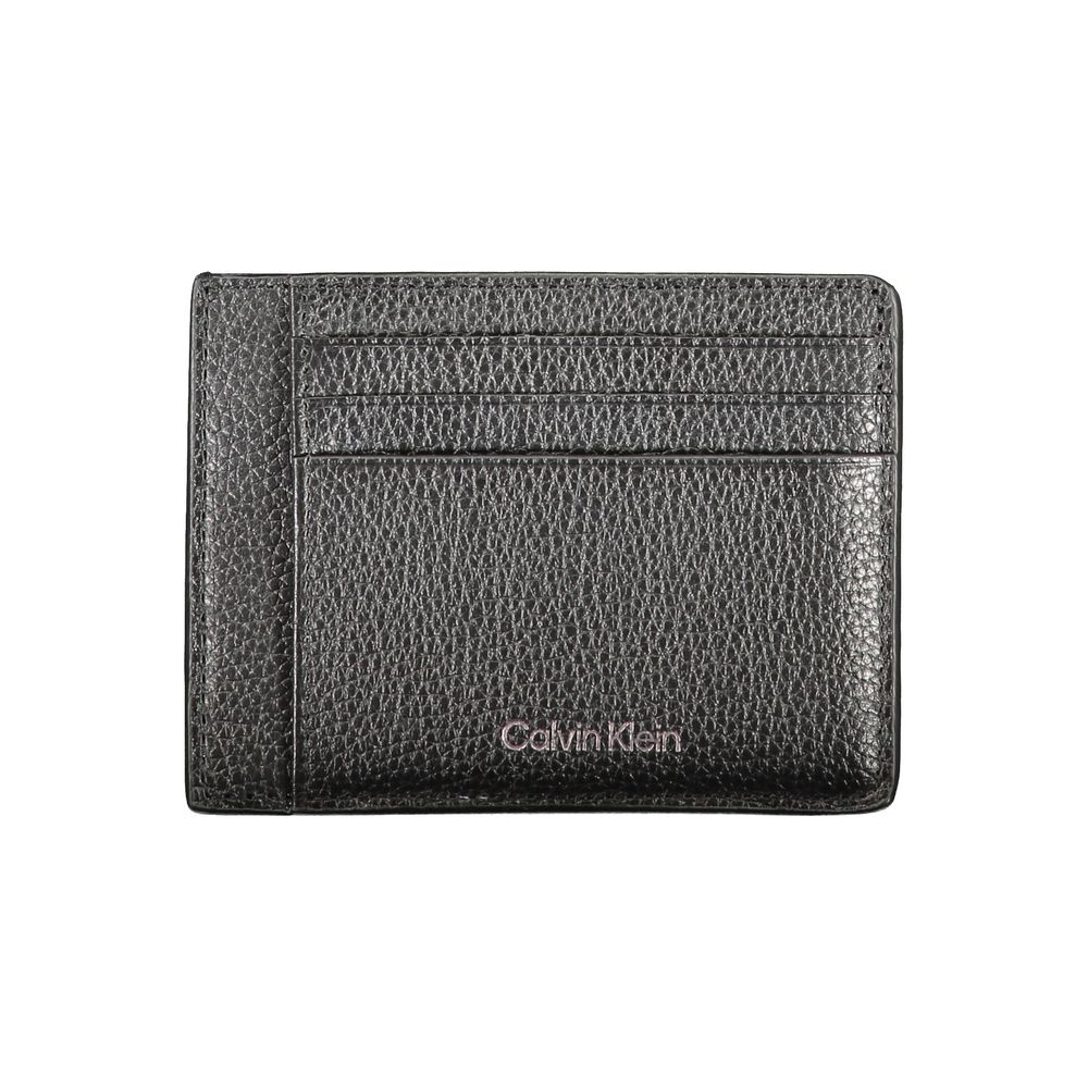Calvin Klein Schwarze Lederbrieftasche