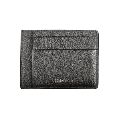 Calvin Klein Schwarze Lederbrieftasche