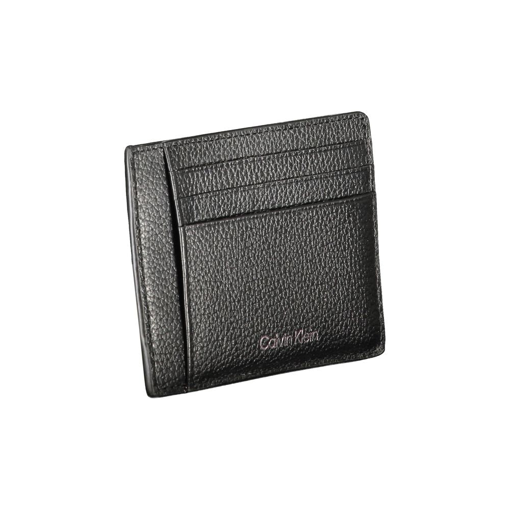 Calvin Klein Schwarze Lederbrieftasche