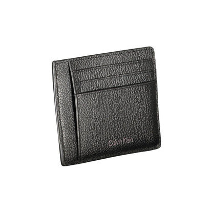 Calvin Klein Schwarze Lederbrieftasche