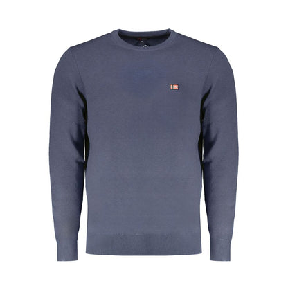 Norwegen 1963 Blauer Wollpullover für Herren