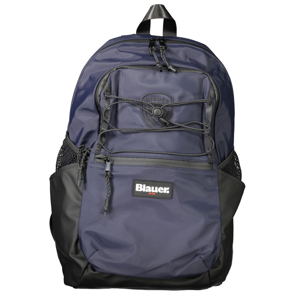Blauer Blauer Herrenrucksack aus Polyester