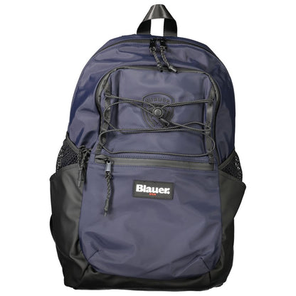 Blauer Blauer Herrenrucksack aus Polyester
