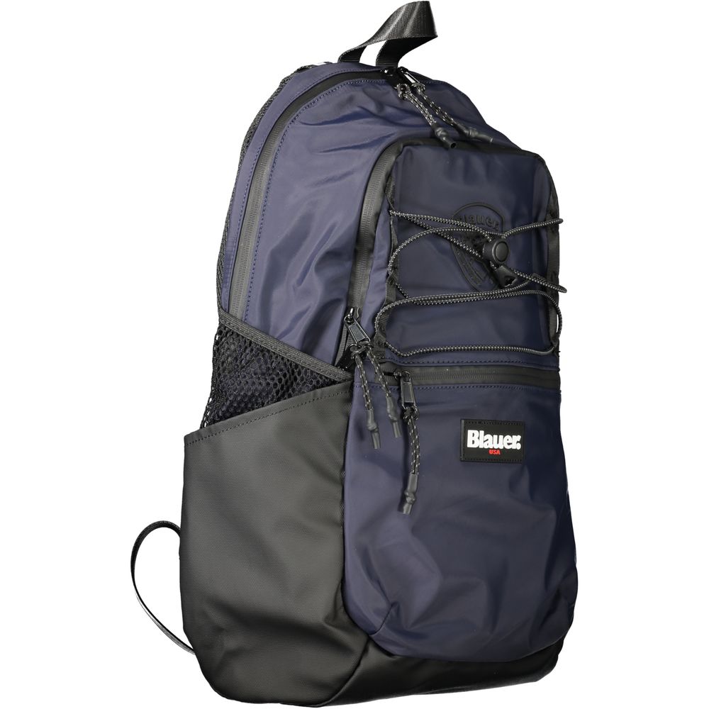 Blauer Blauer Herrenrucksack aus Polyester