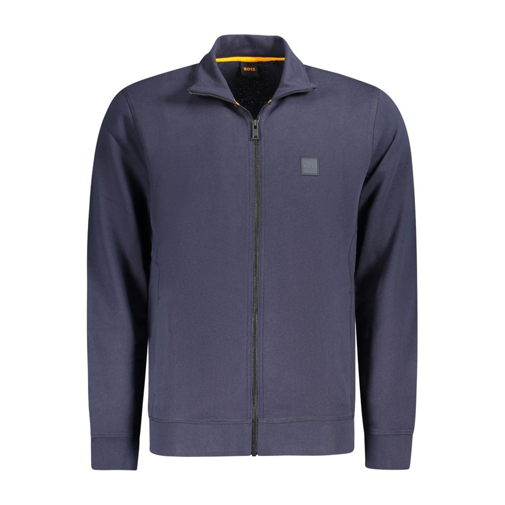 Hugo Boss Blue Cotton Sweatshirt
