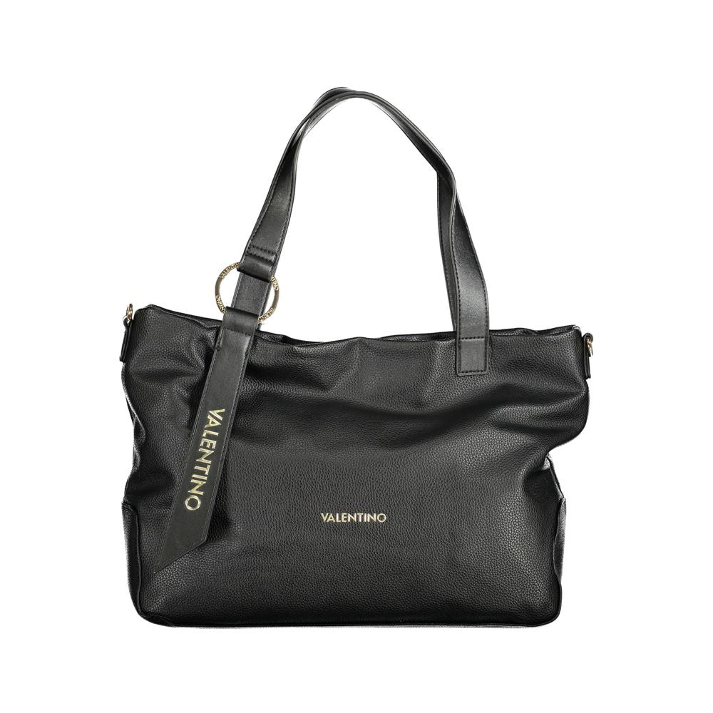 Mario Valentino Schwarze Polyethylen-Damenhandtasche