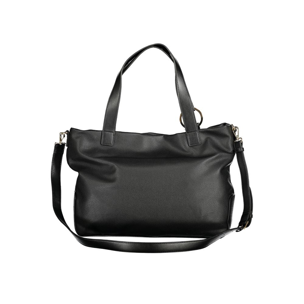 Mario Valentino Schwarze Polyethylen-Damenhandtasche