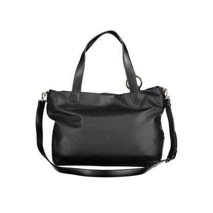 Mario Valentino Schwarze Polyethylen-Damenhandtasche