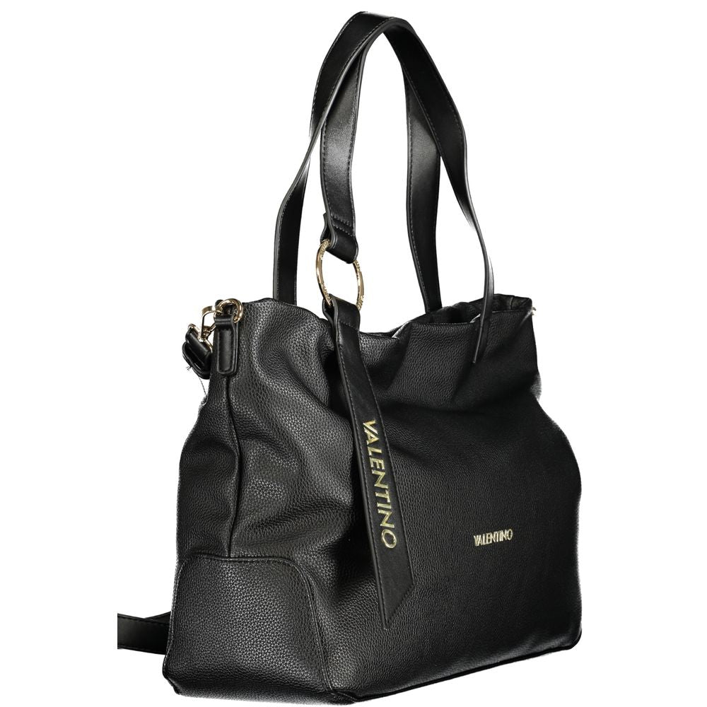 Mario Valentino Schwarze Polyethylen-Damenhandtasche
