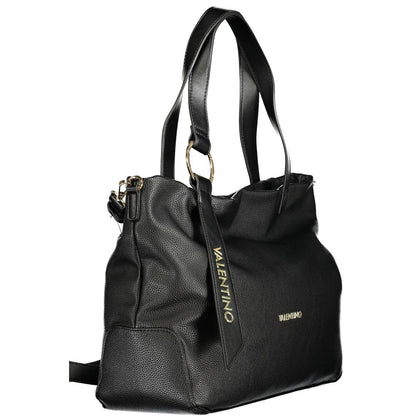 Mario Valentino Schwarze Polyethylen-Damenhandtasche