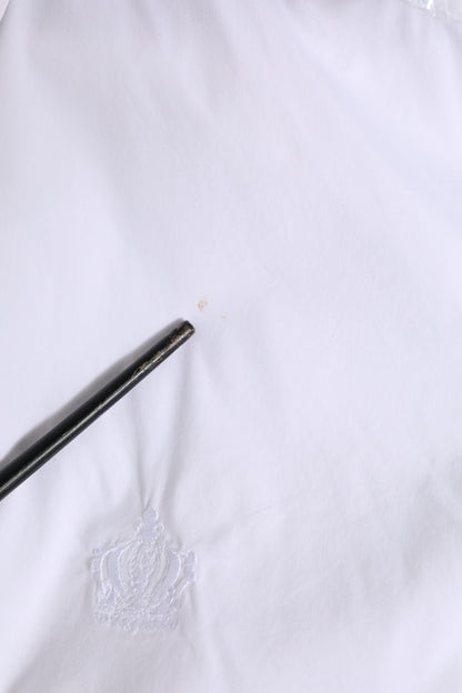 Dolce &amp; Gabbana Weißes GOLD Baumwollhemd für Herren