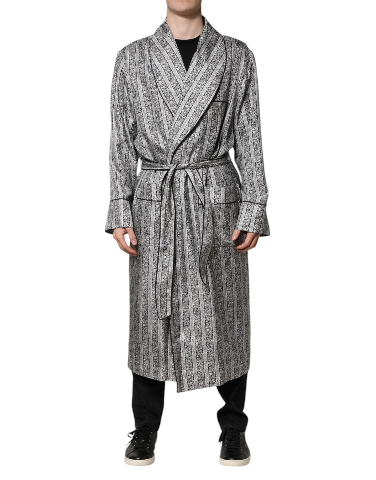 Dolce &amp; Gabbana – Mehrfarbige Wickeljacke mit Blumenmuster