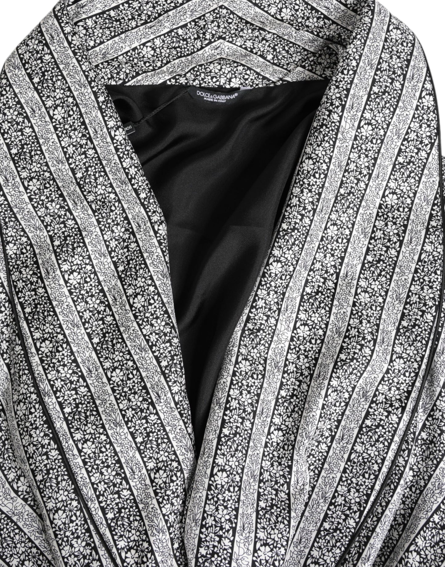 Dolce & Gabbana Multicolor Floral Robe Coat Wrap Jacket