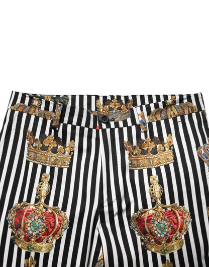 Dolce &amp; Gabbana Mehrfarbig gestreifte Kronenhose
