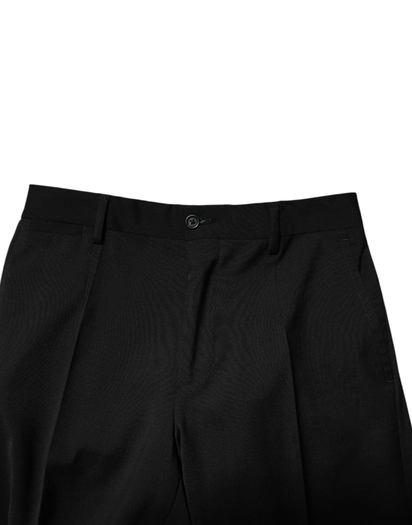 Dolce &amp; Gabbana Schwarze formelle Wollhose für Herren