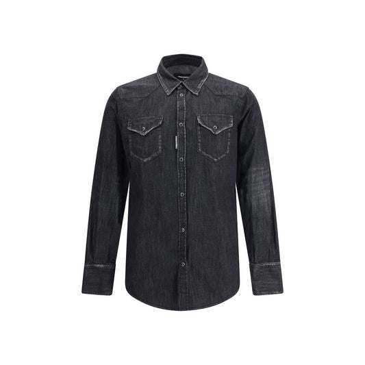 Dsquared² Black Denim Shirt