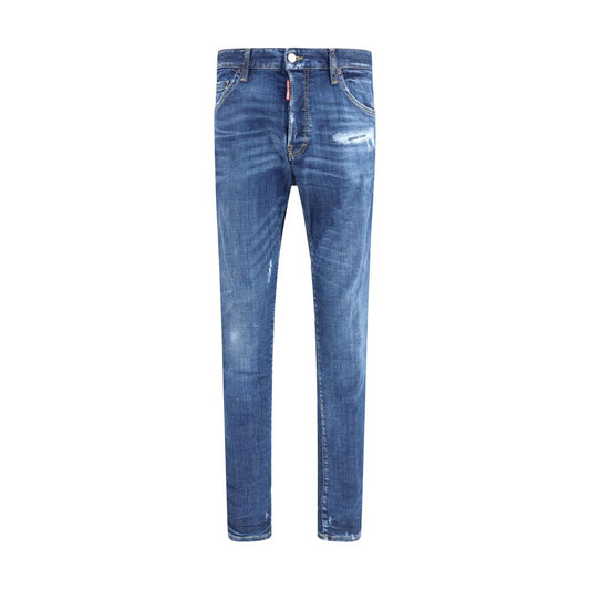Dsquared² Blaue Baumwoll-Skinny-Jeans