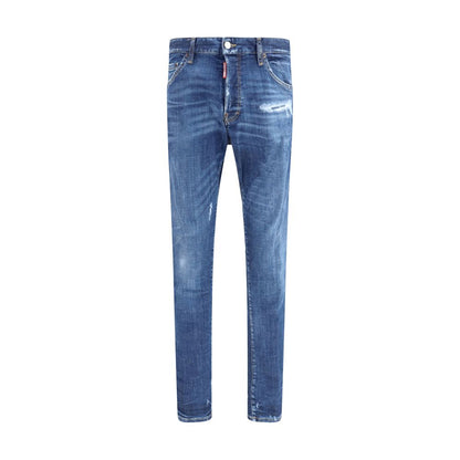 Dsquared² Blaue Baumwoll-Skinny-Jeans