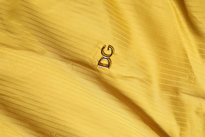 Dolce &amp; Gabbana – Senfgelbes Blusenoberteil mit Kragen und kurzen Ärmeln