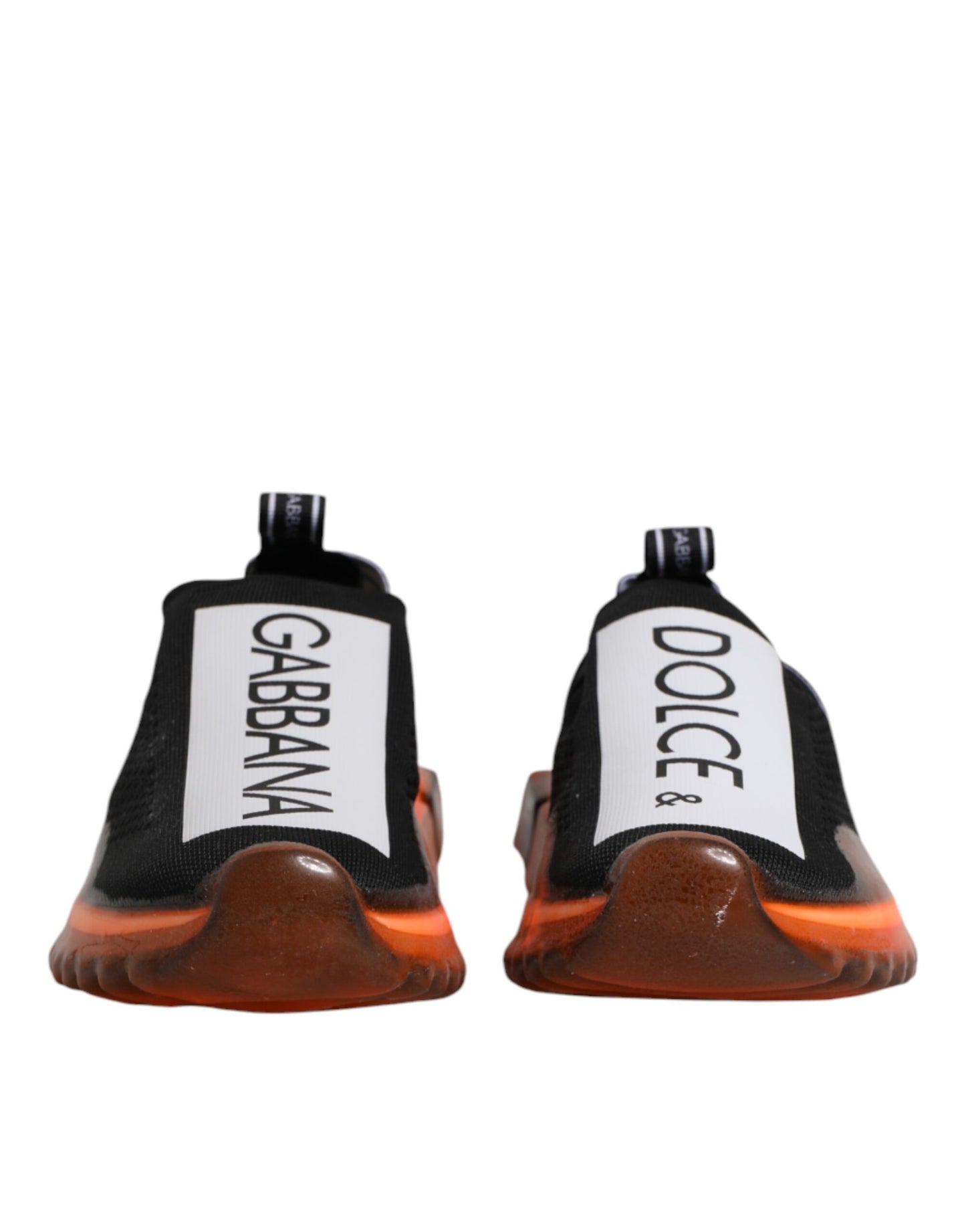 Dolce &amp; Gabbana Schwarz Weiß Slip On Sorrento Sneakers Schuhe