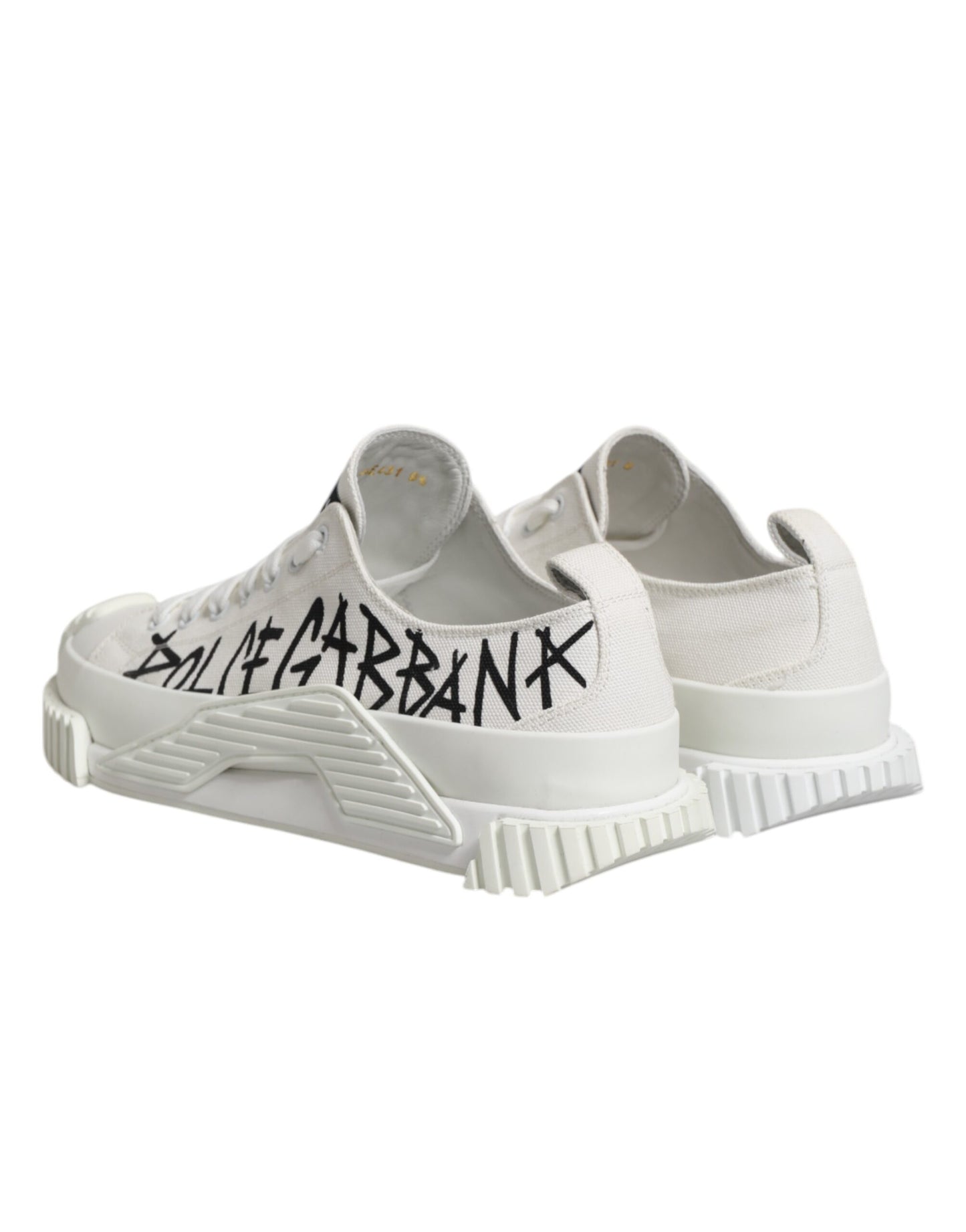 Dolce &amp; Gabbana Weiße Baumwolle NS1 Low Top Sneakers Schuhe