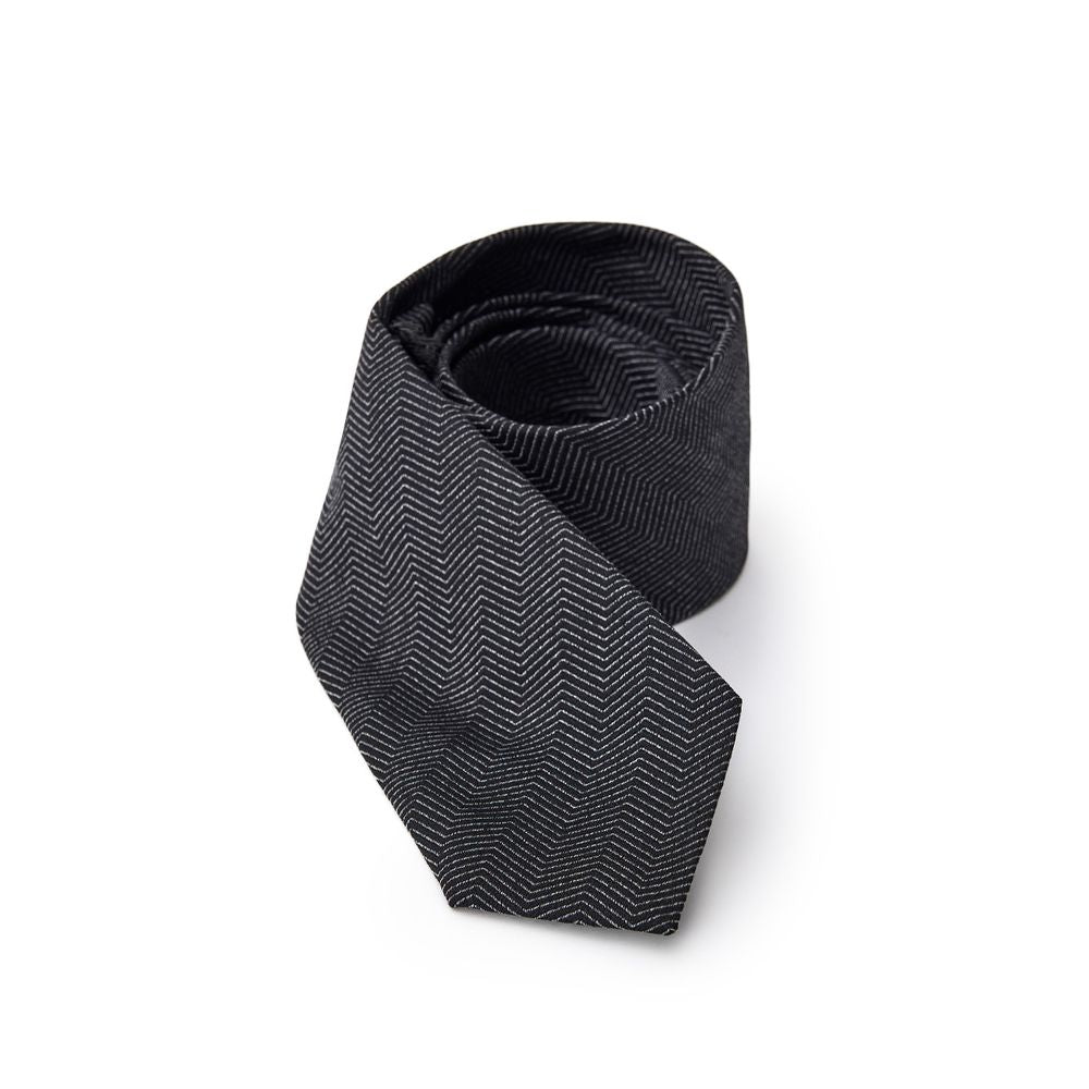 Jil Sander Black Silk Tie