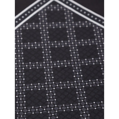 منديل جيب حريري أسود من دولتشي آند غابانا