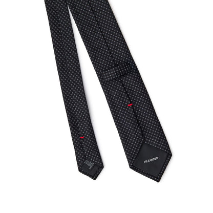 Jil Sander Black Silk Tie