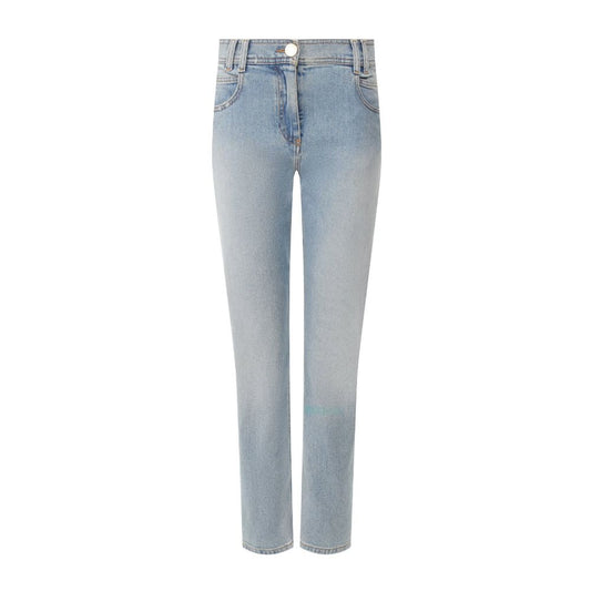 Balmain Blaue Jeans aus Baumwolle für Damen