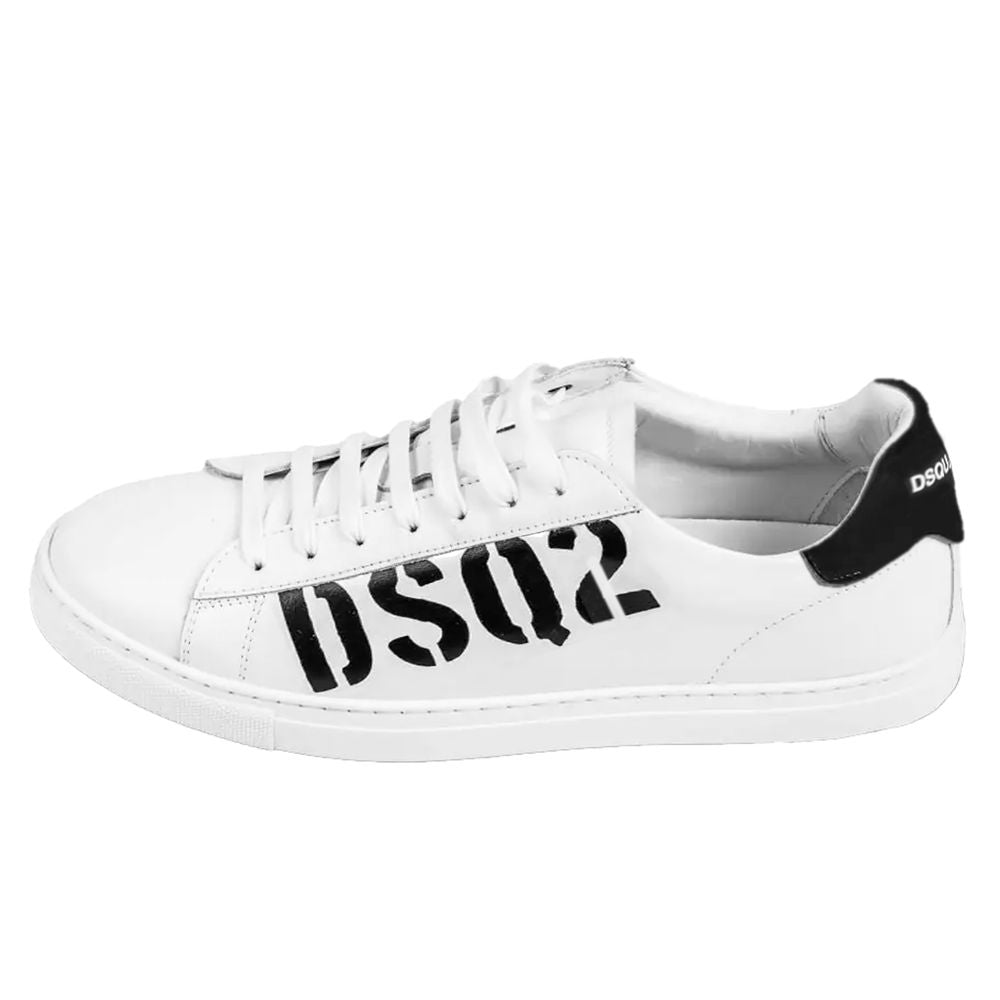 Dsquared² Sneaker aus weißem Kalbsleder