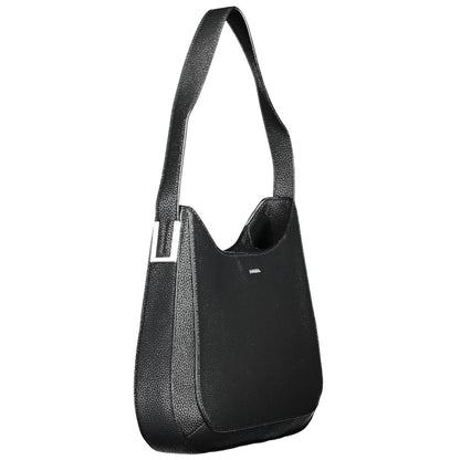 Calvin Klein Schwarze Polyester-Damenhandtasche