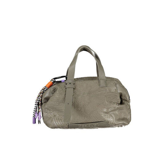 Desigual Grüne Polyethylen-Handtasche