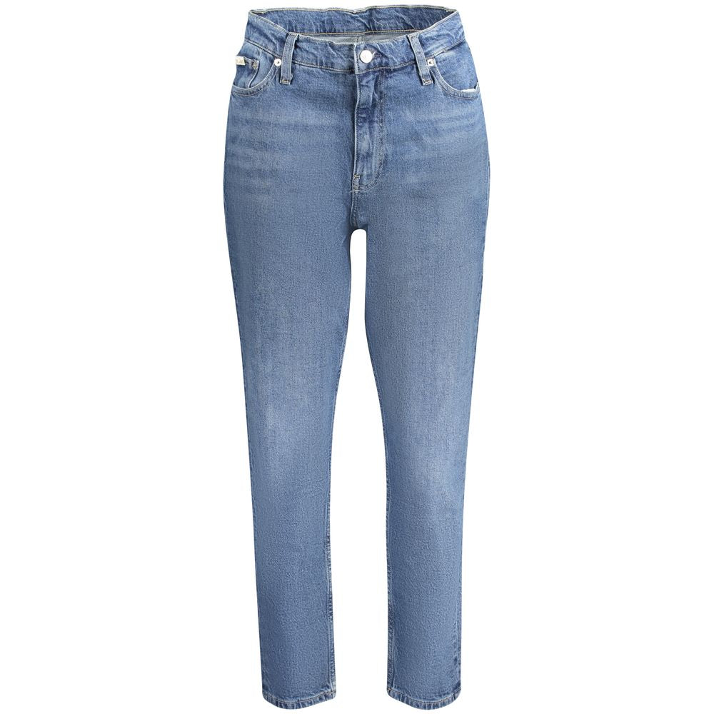 Calvin Klein Blaue Baumwolljeans für Damen