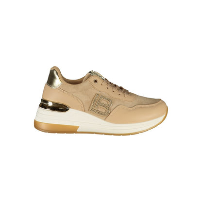 Laura Biagiotti Beige Polyester Damen Sneaker