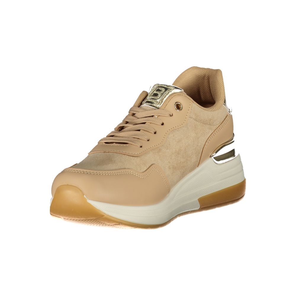 Laura Biagiotti Beige Polyester Damen Sneaker