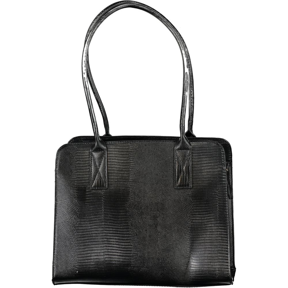 Mario Valentino Schwarze Polyethylen-Handtasche