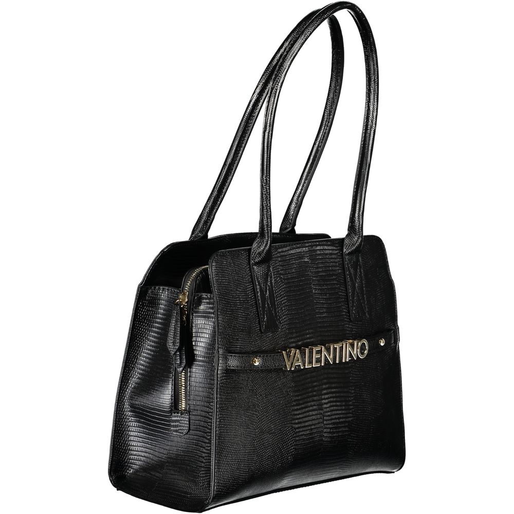 Mario Valentino Schwarze Polyethylen-Handtasche