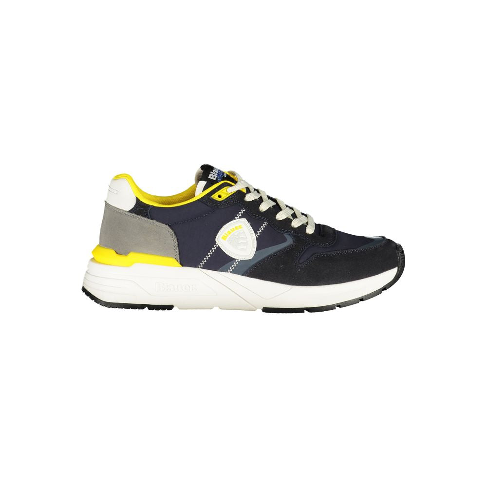 Blauer blauer Herren-Sneaker aus Polyester