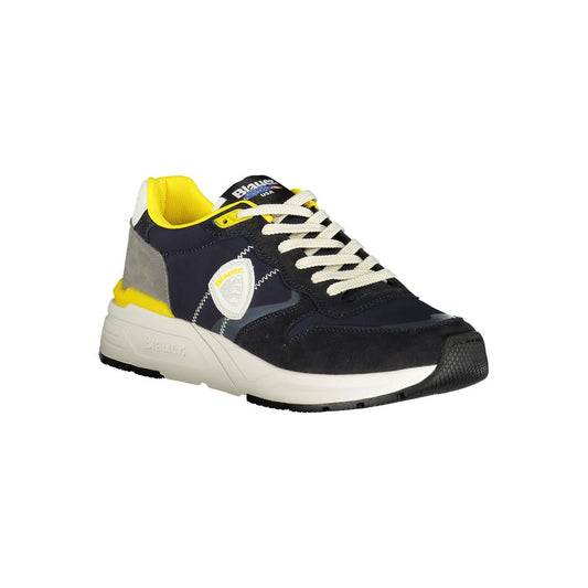 Blauer blauer Herren-Sneaker aus Polyester