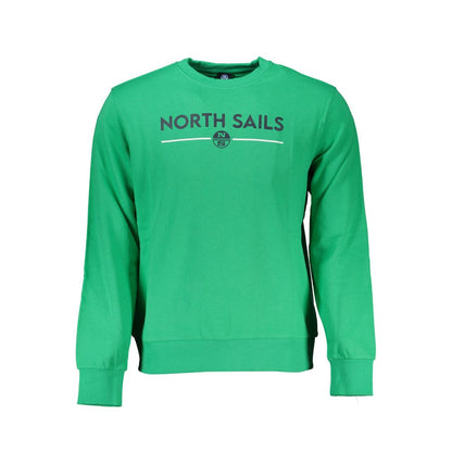 North Sails Grüner Baumwollpullover für Herren